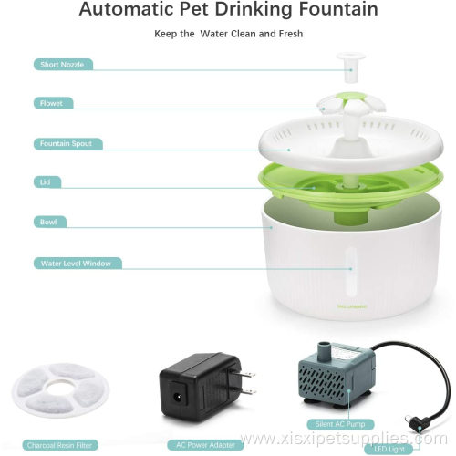 Healthy Super Quiet Flower Automatic Electric Water Bowl